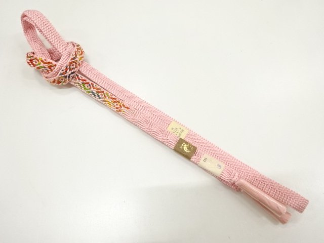 JAPANESE KIMONO / UNUSED HAND-TIED OBIJIME
